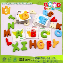 Top 2015 montessori letras de alfabeto de madeira para brinquedos para bebê